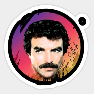 Tom Selleck-Retro Limited Edition Sticker